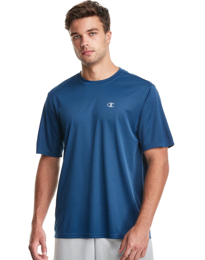 Champion T-Shirt Heren - Blauw - Double Dry® ( 957382-VAB )